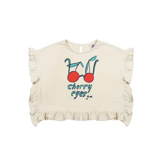 CHERRY FRILL T SHIRT