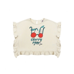 CHERRY FRILL T SHIRT