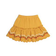 APPLE FLOWER CRINKLE SKIRT