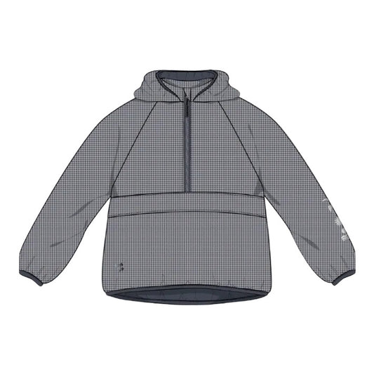 LIGHTWEIGHT GINGHAM WINDBREAKER SHELL