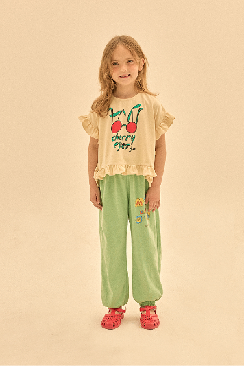 CHERRY FRILL T SHIRT