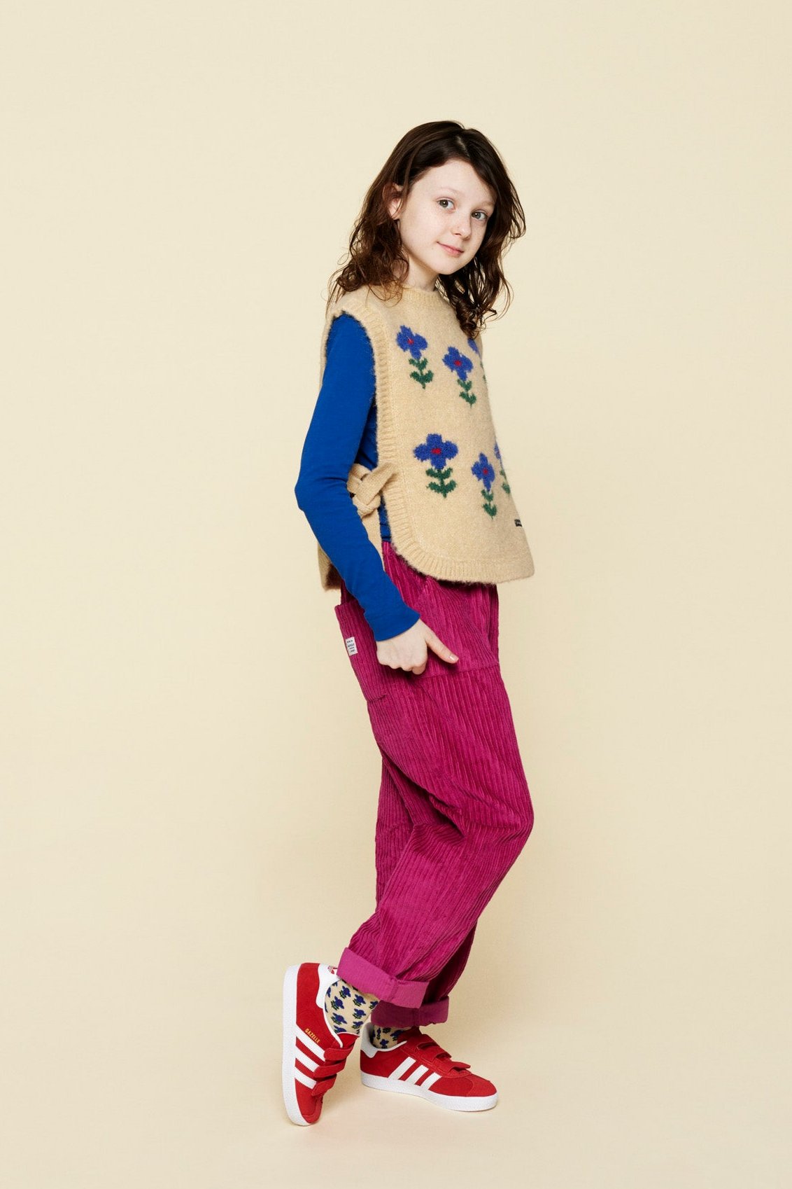 BASTIAN CORDUROY PANT - FUCHSIA - Little-ish