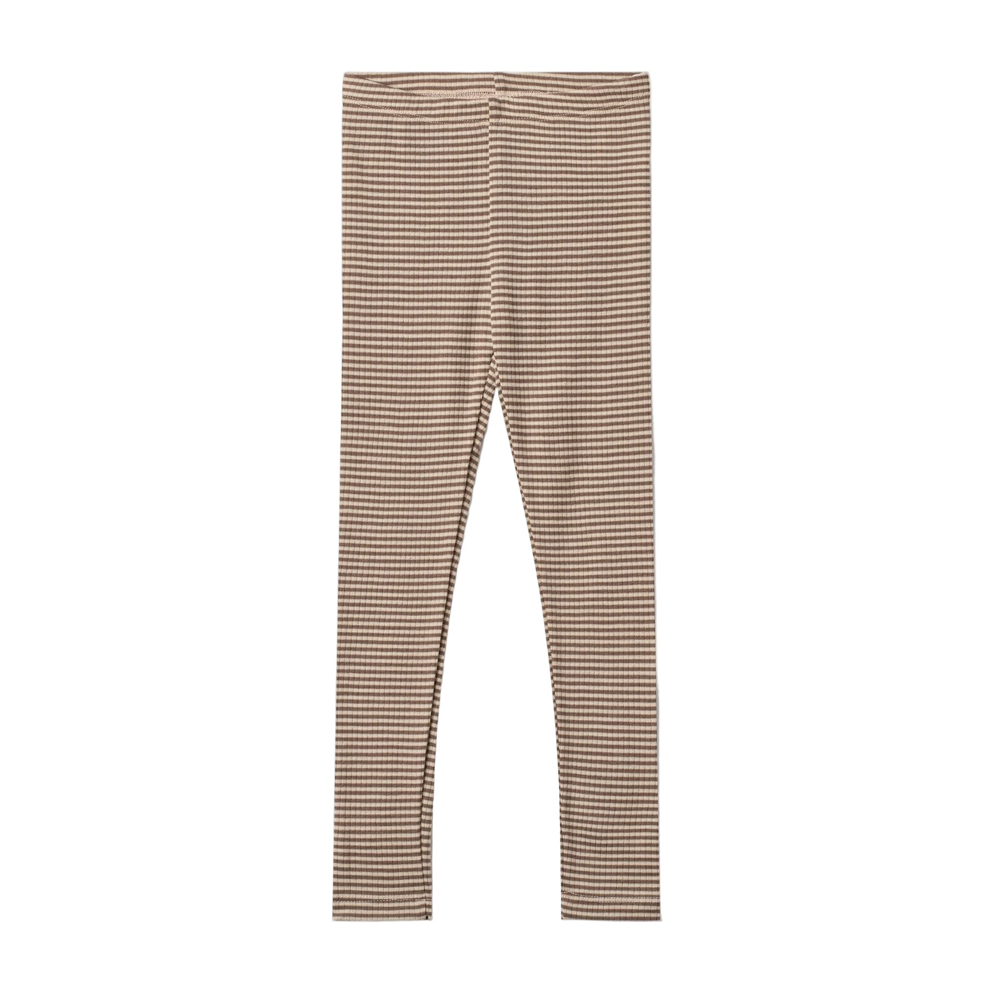 Striped leggings on a white background