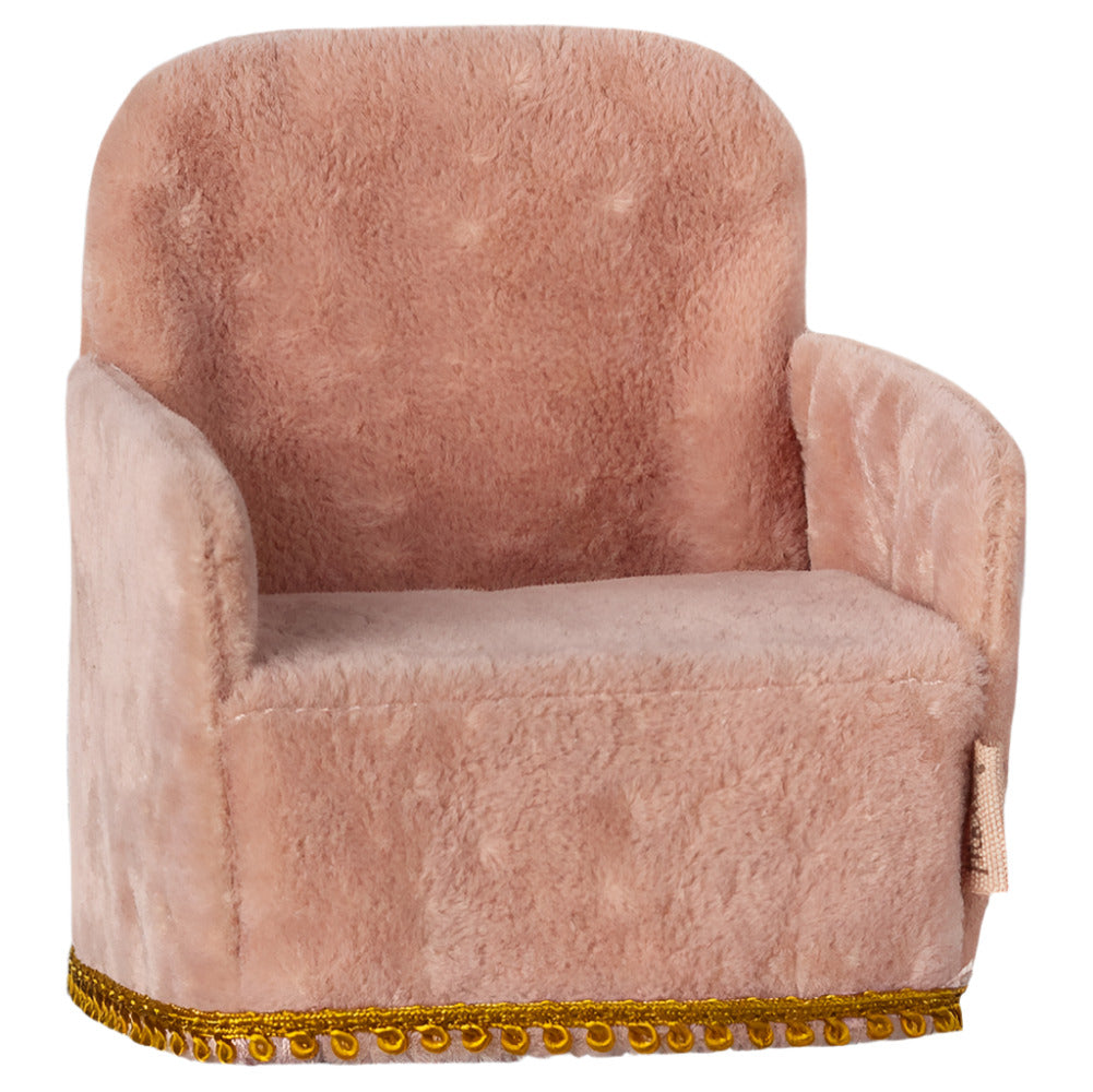 MAILEG SINGLE MOUSE CHAIR - ROSE - Little-ish