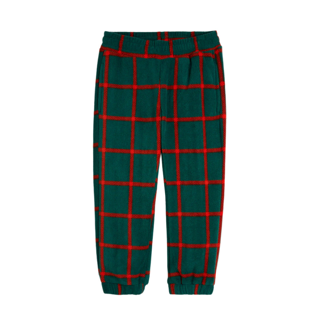 PLAID FLEECE TROUSERS - Little-ish