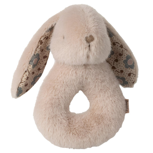 MAILEG RABBIT RATTLE SET - POWDER