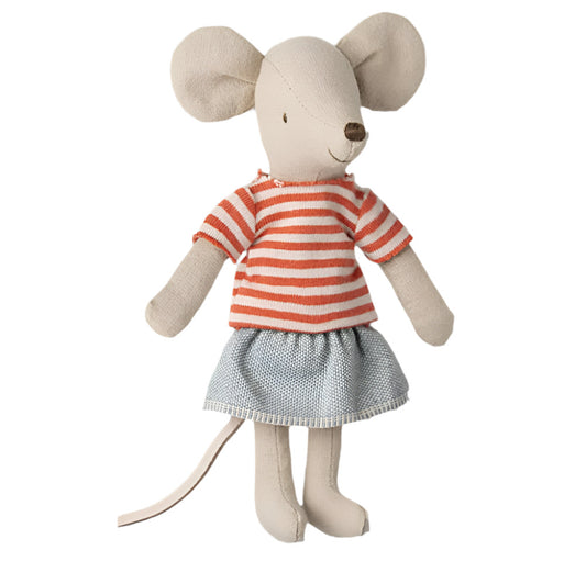 MIMIE BIG SISTER MOUSE DOLL - RED STRIPE SHIRT