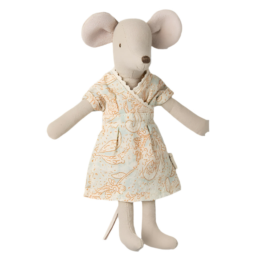 MUM MOUSE DOLL WITH FLORAL DRESS - Little-ish