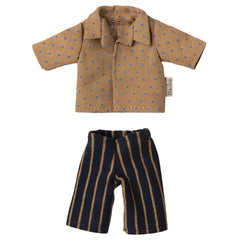 MAILEG POLKA DOT SHIRT & STRIPED PANT - DAD MOUSE