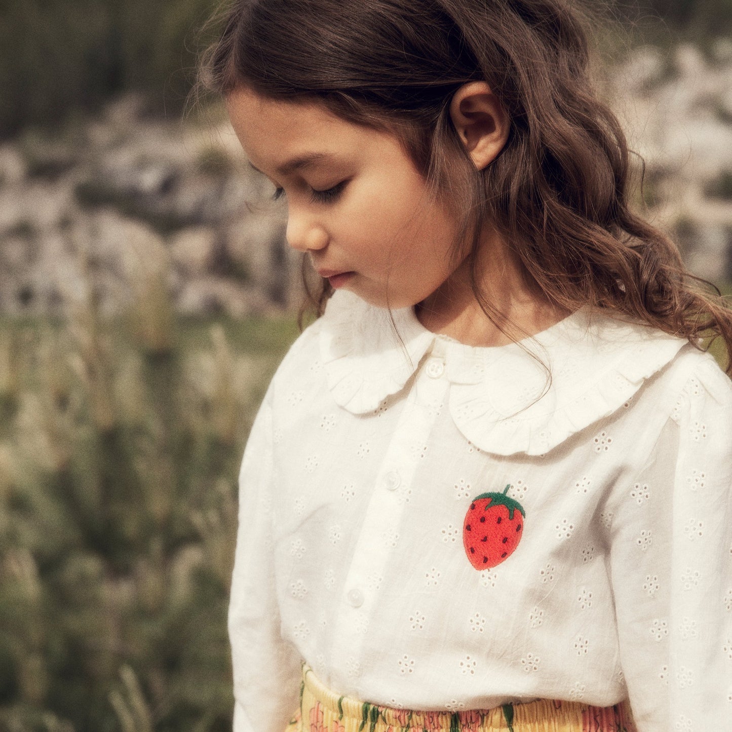 STRAWBERRY SCHIFFI BLOUSE