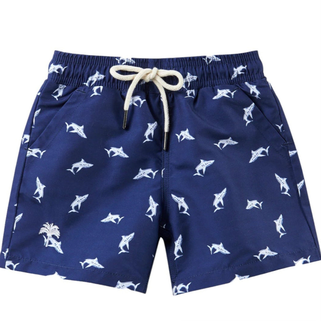 SWIM TRUNKS - SHARKS - Little-ish