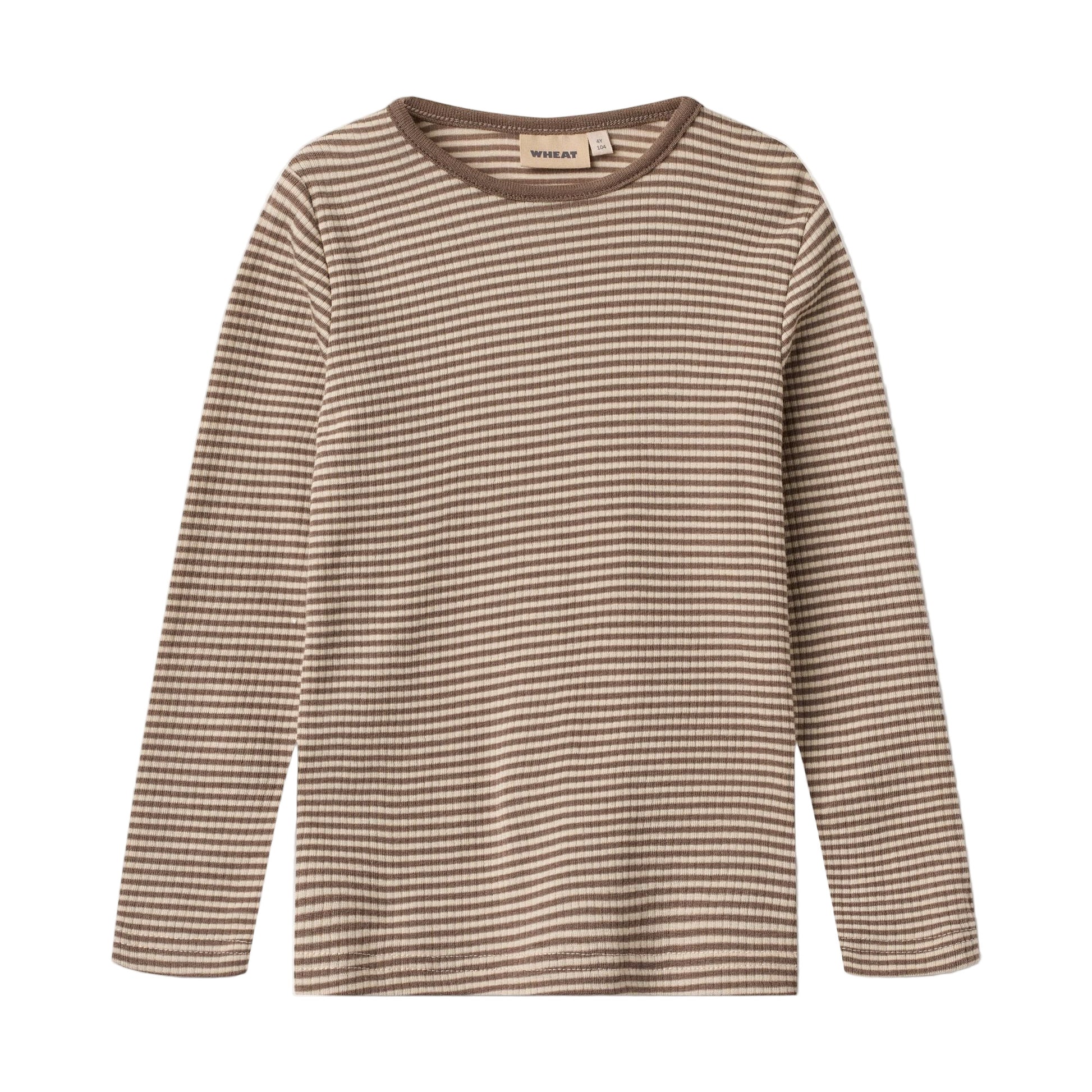 Striped long-sleeve shirt on a white background