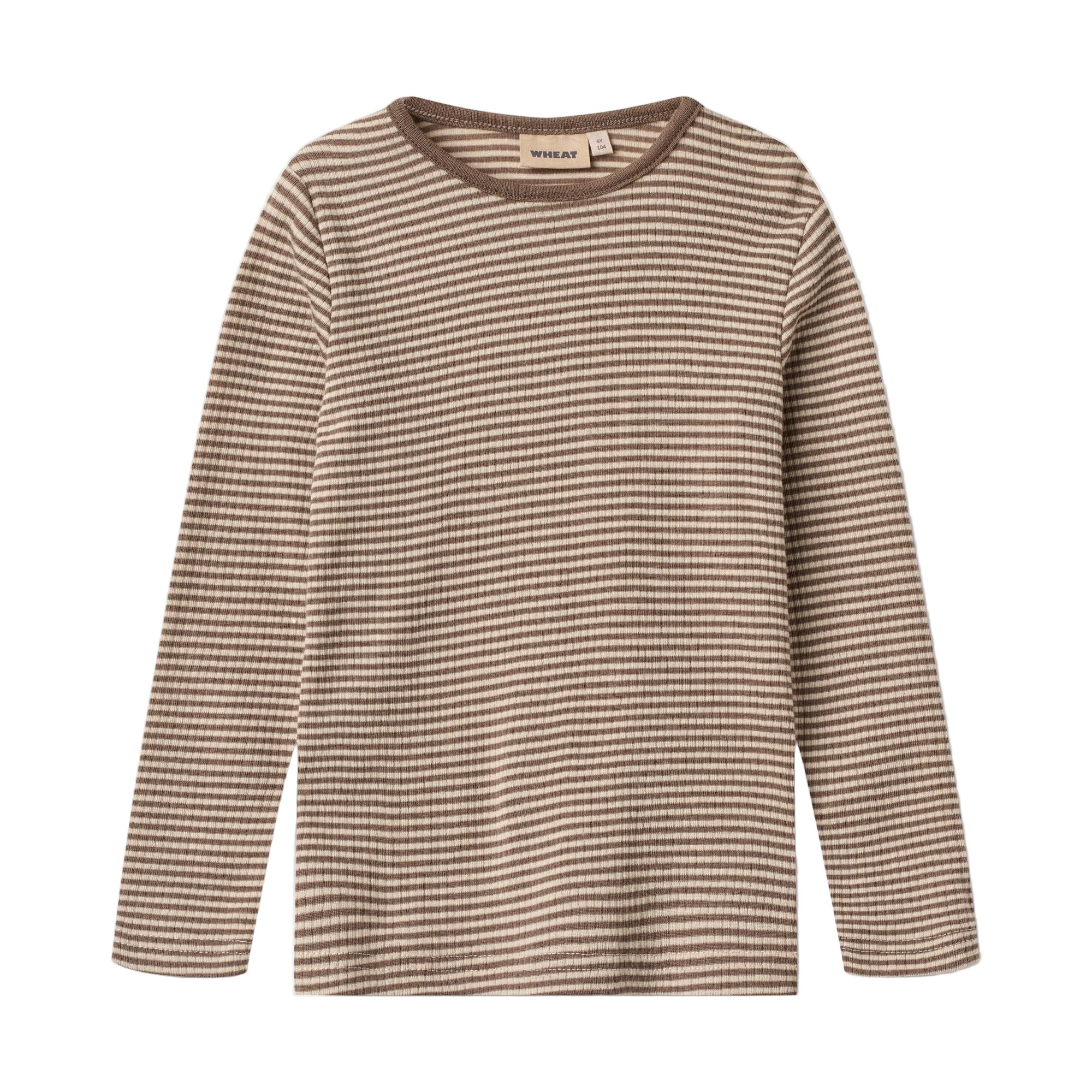 Striped long-sleeve shirt on a white background - Little-ish