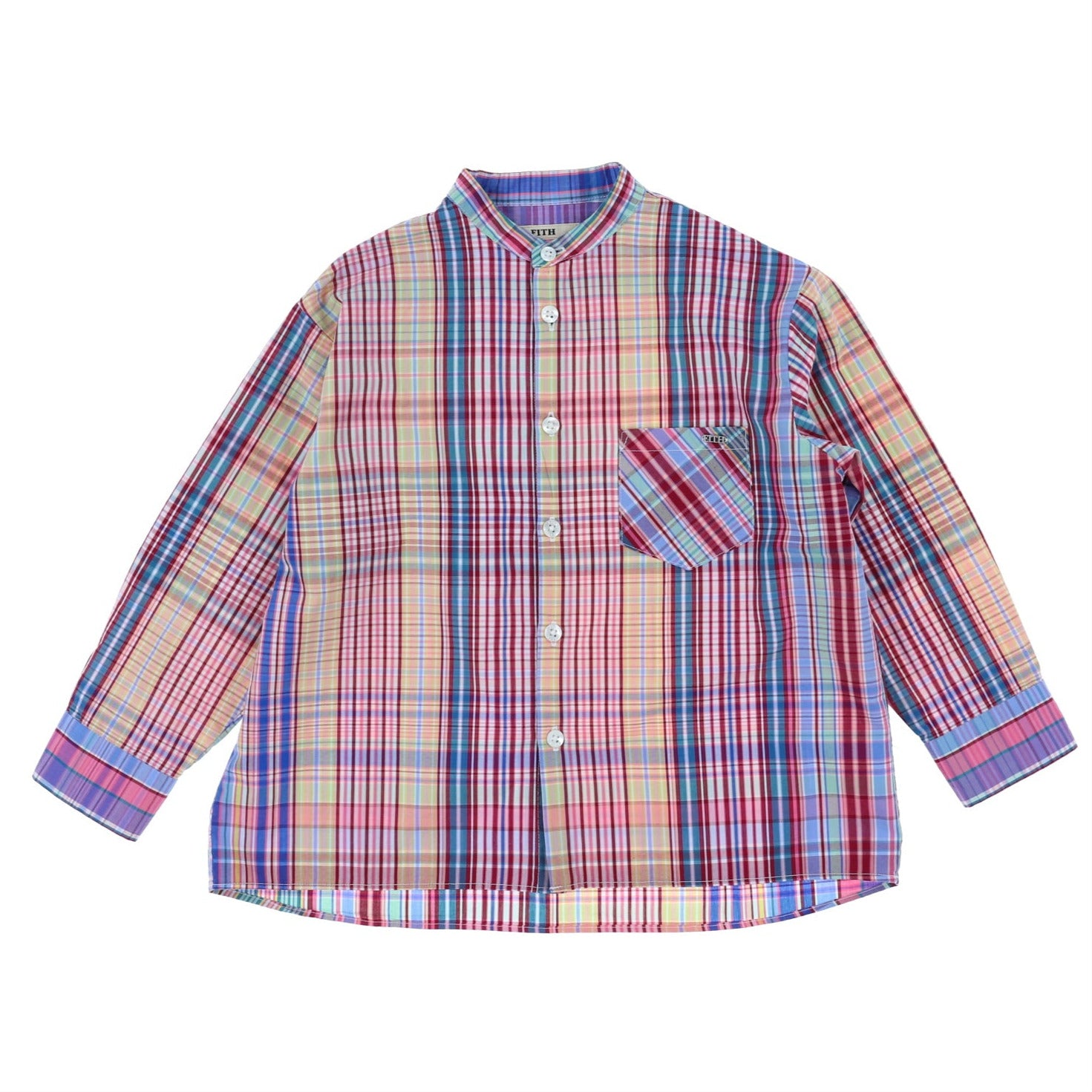 BIG PLAID TAB COLLAR SHIRT - Little-ish