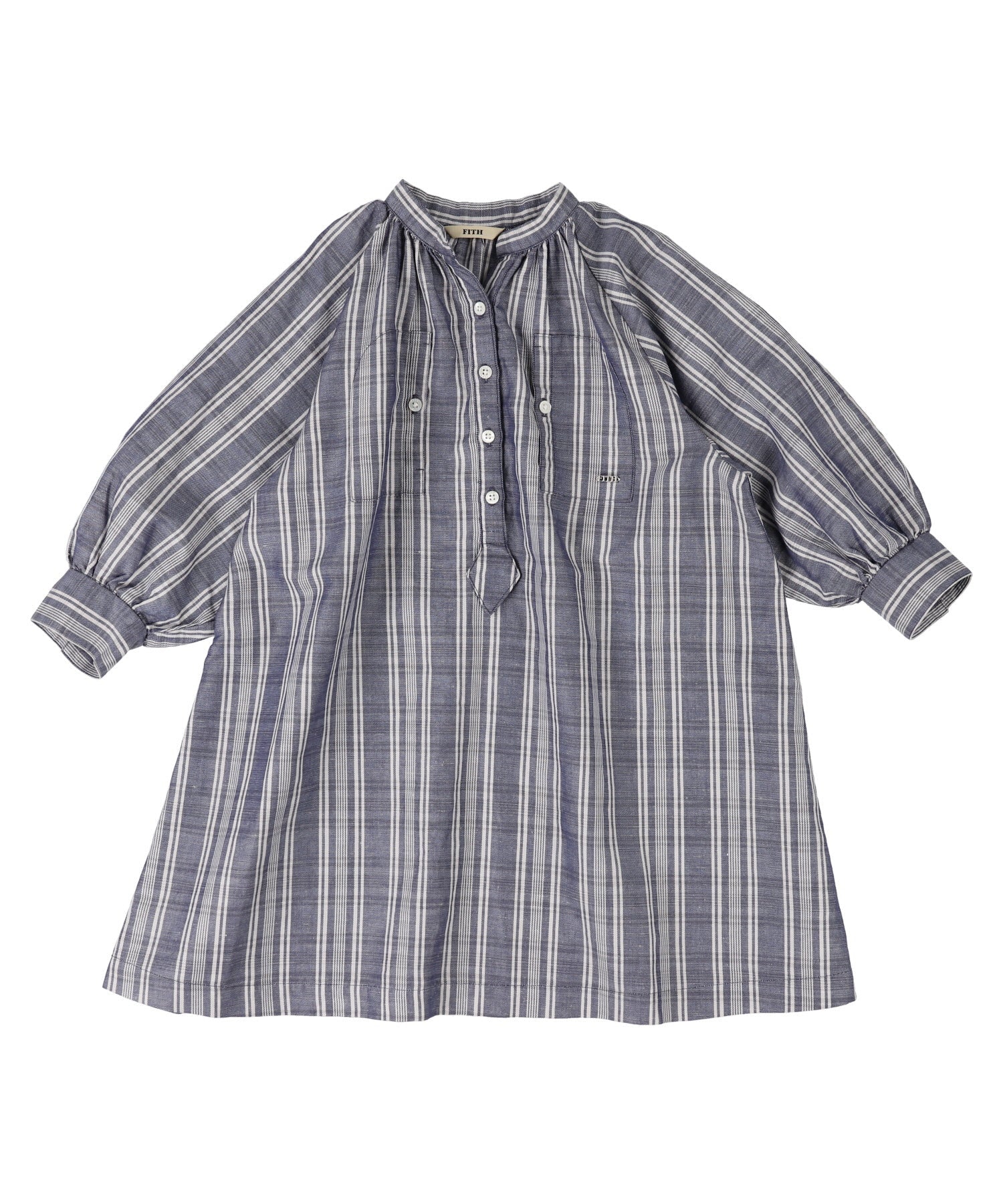 COTTON X LINEN ROYAL OXFORD DRESS - Little-ish