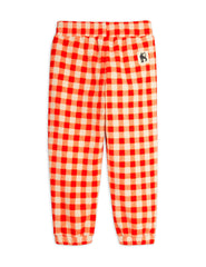 GINGHAM FLEECE TROUSERS