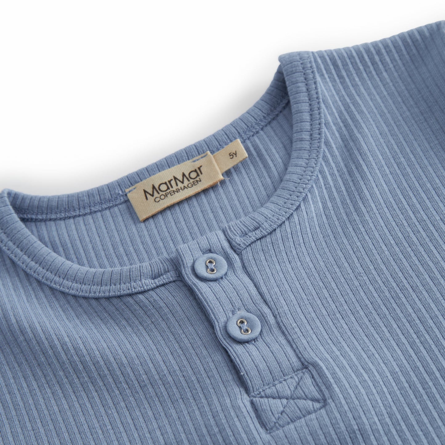 BLUE IRIS HENLEY TEE