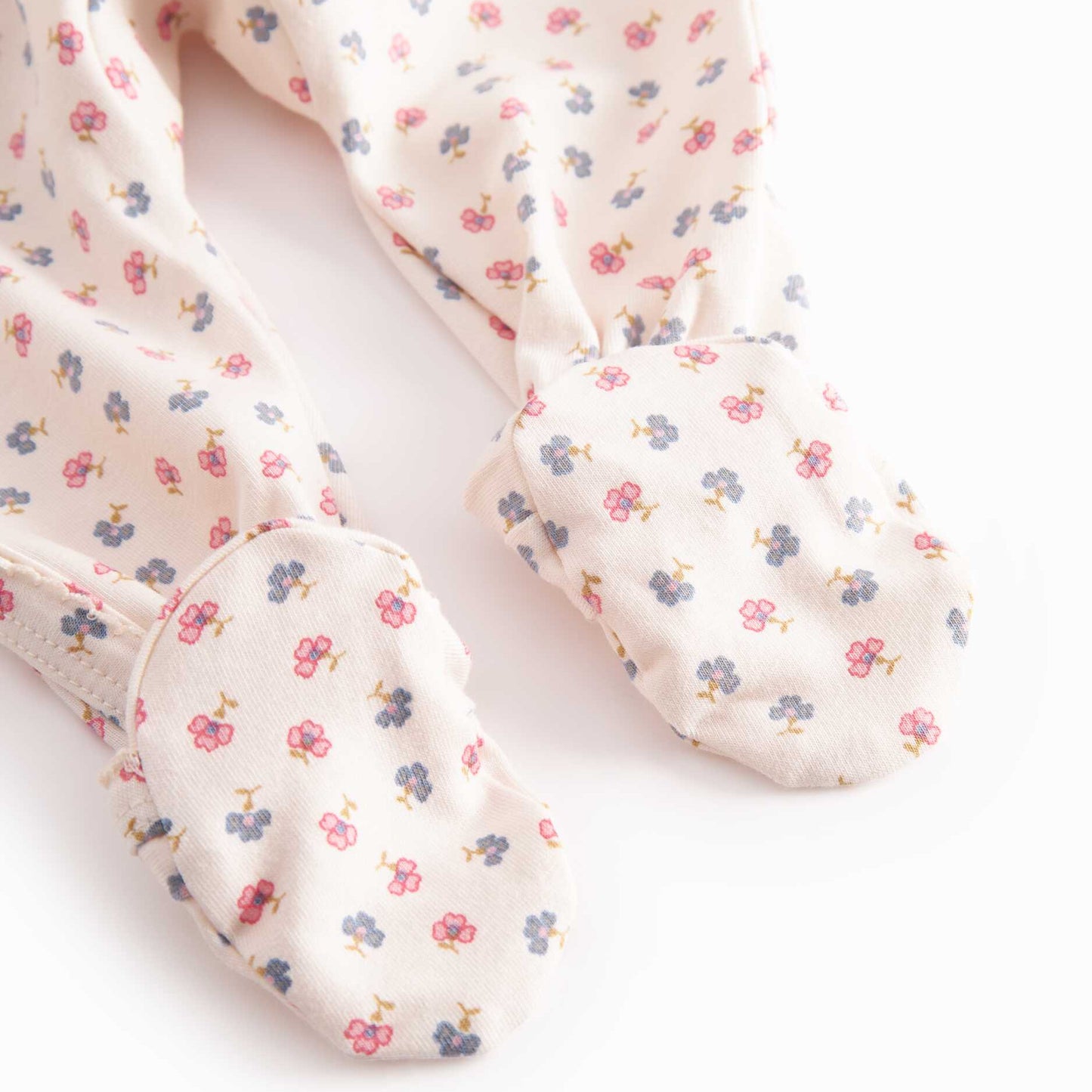 RUBETTA MINI FLOWER ONESIE WITH FEET