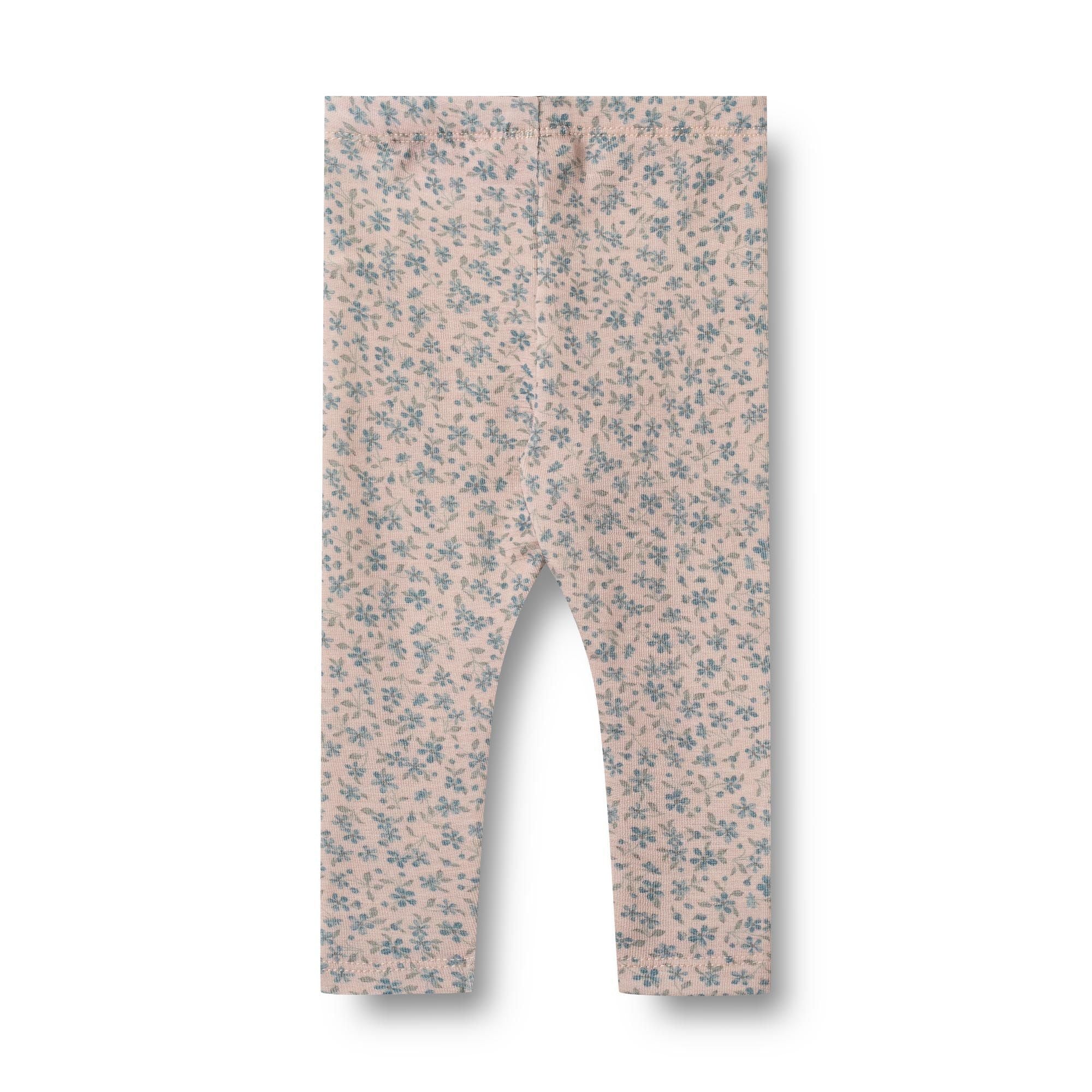 AGI BLUE FLOWER LEGGINGS - Little-ish