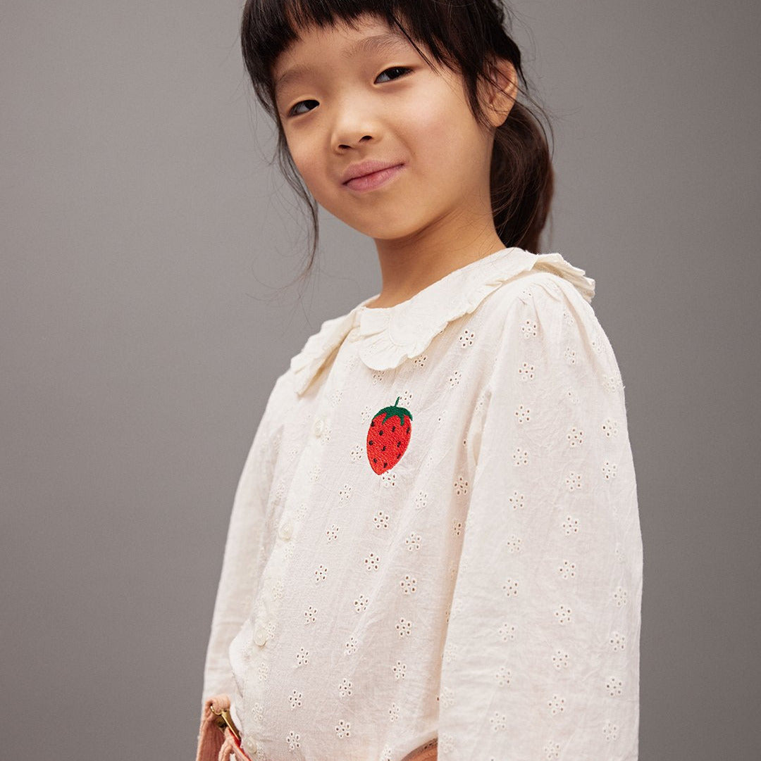 STRAWBERRY SCHIFFI BLOUSE