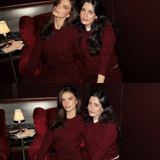 TOVE CASHMERE POLO - MERLOT