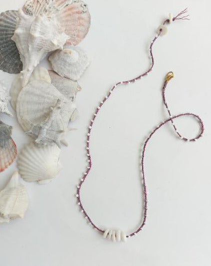 ITALIAN HANDMADE NECKLACE - PUKA SHELLS - Little-ish
