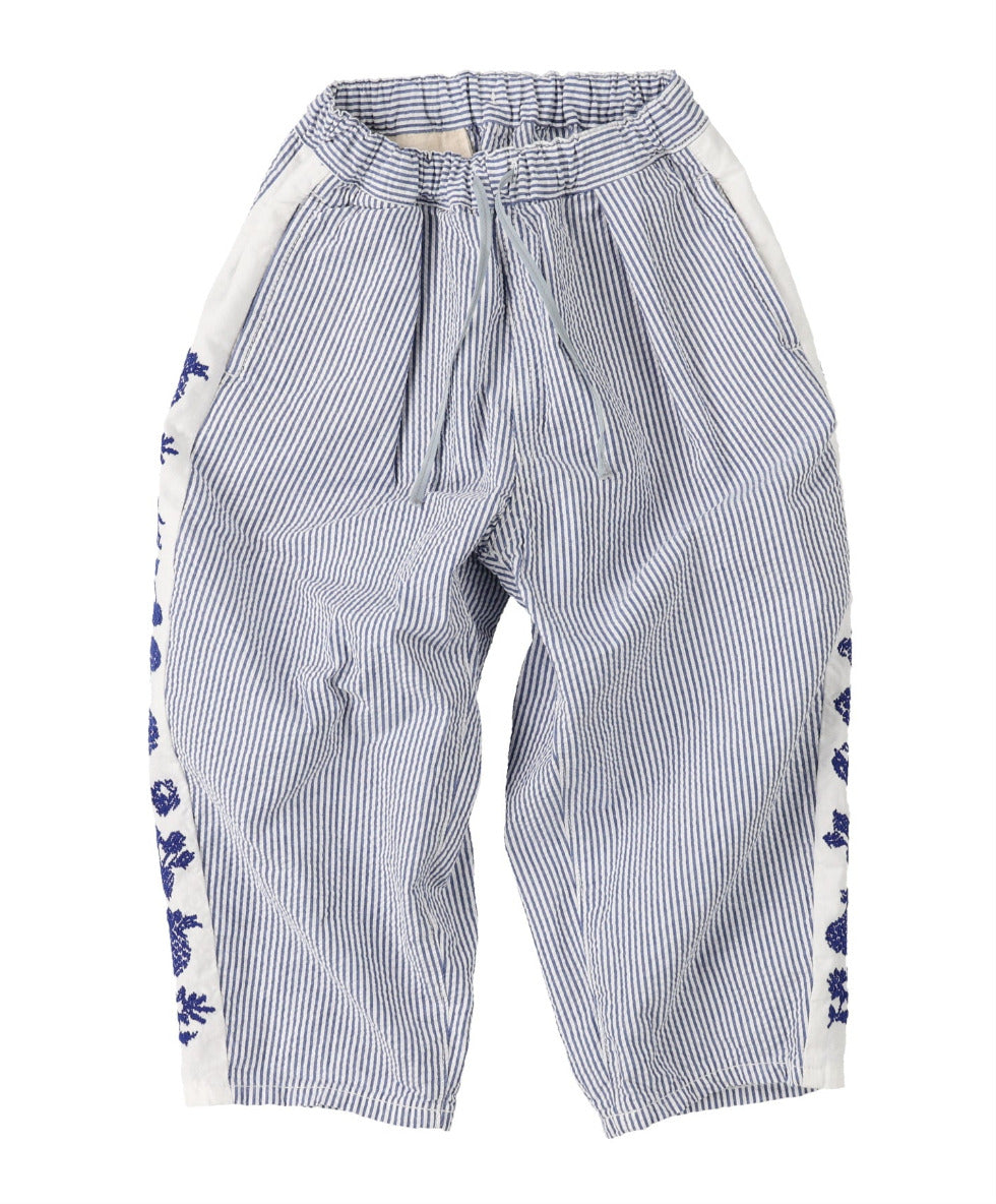 SEERSUCKER EMBROIDERED PANT - Little-ish