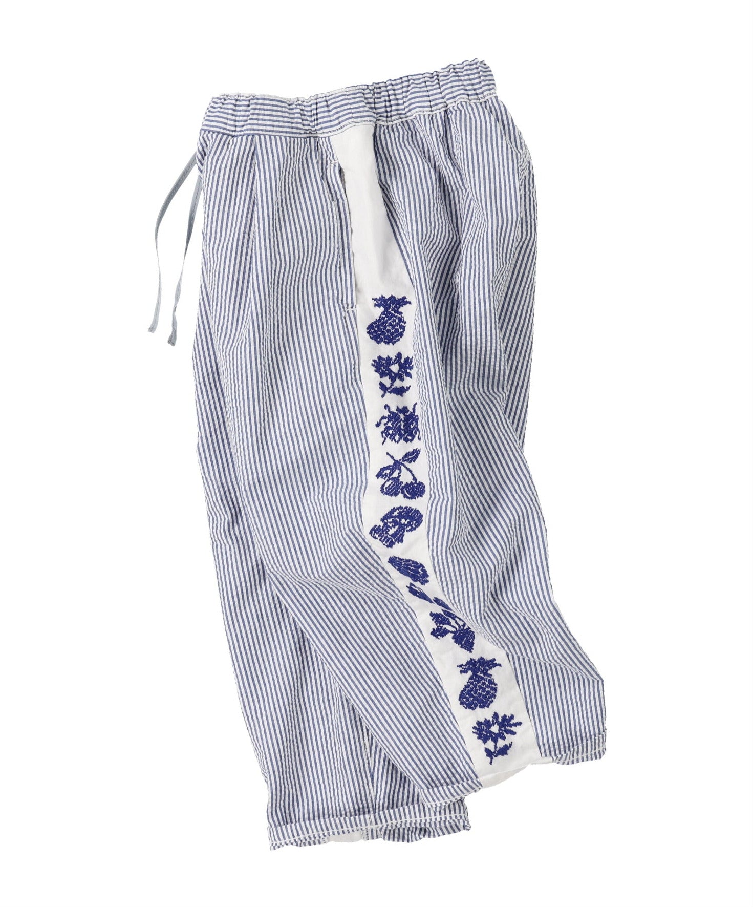 SEERSUCKER EMBROIDERED PANT - Little-ish
