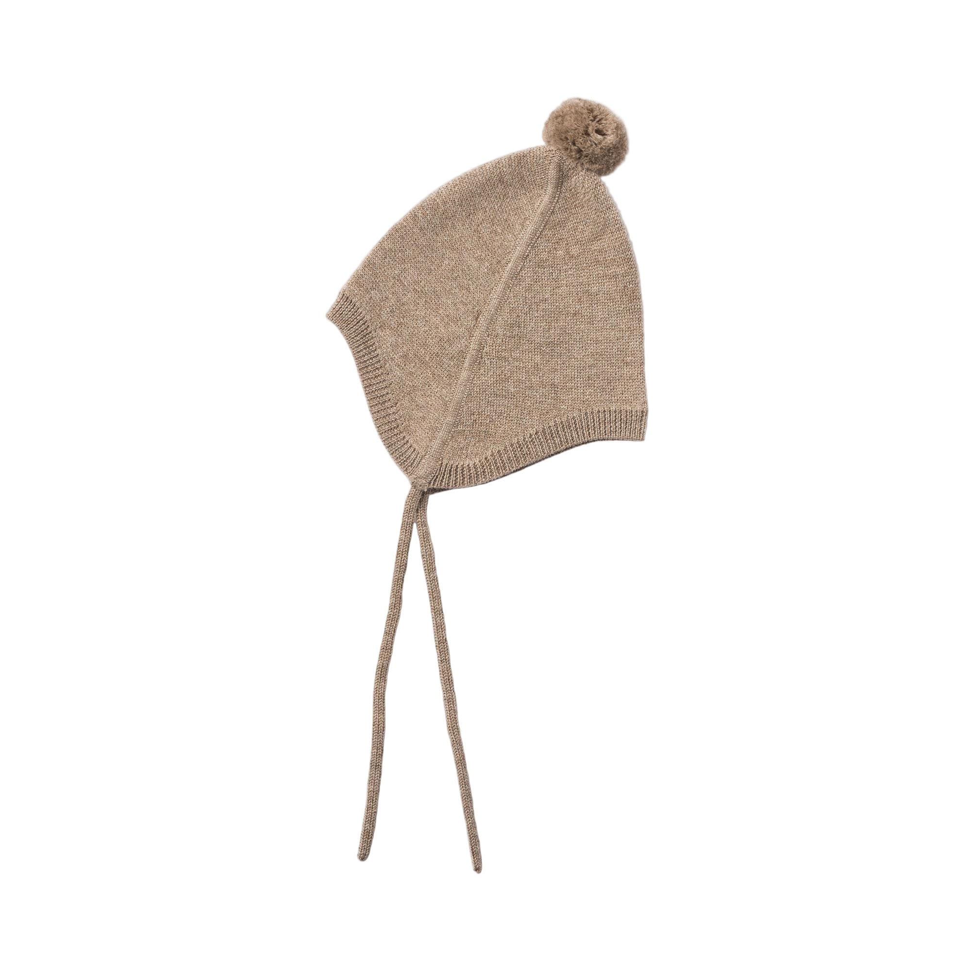 Wheat Merino Wool Bonnet - Little-ish