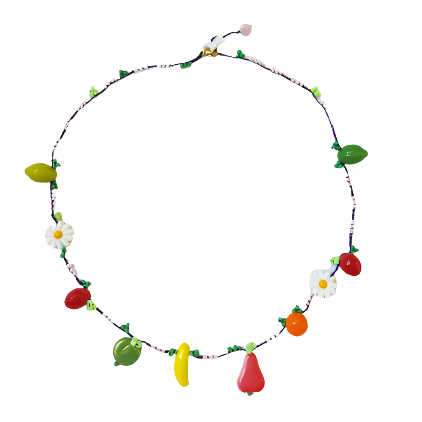 ITALIAN HANDMADE NECKLACE - FRIUTS - Little-ish