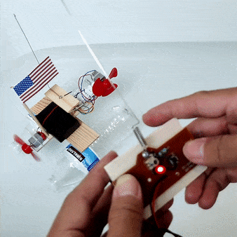 REMOTE CONTROL PROPELLER BOAT DIY KIT