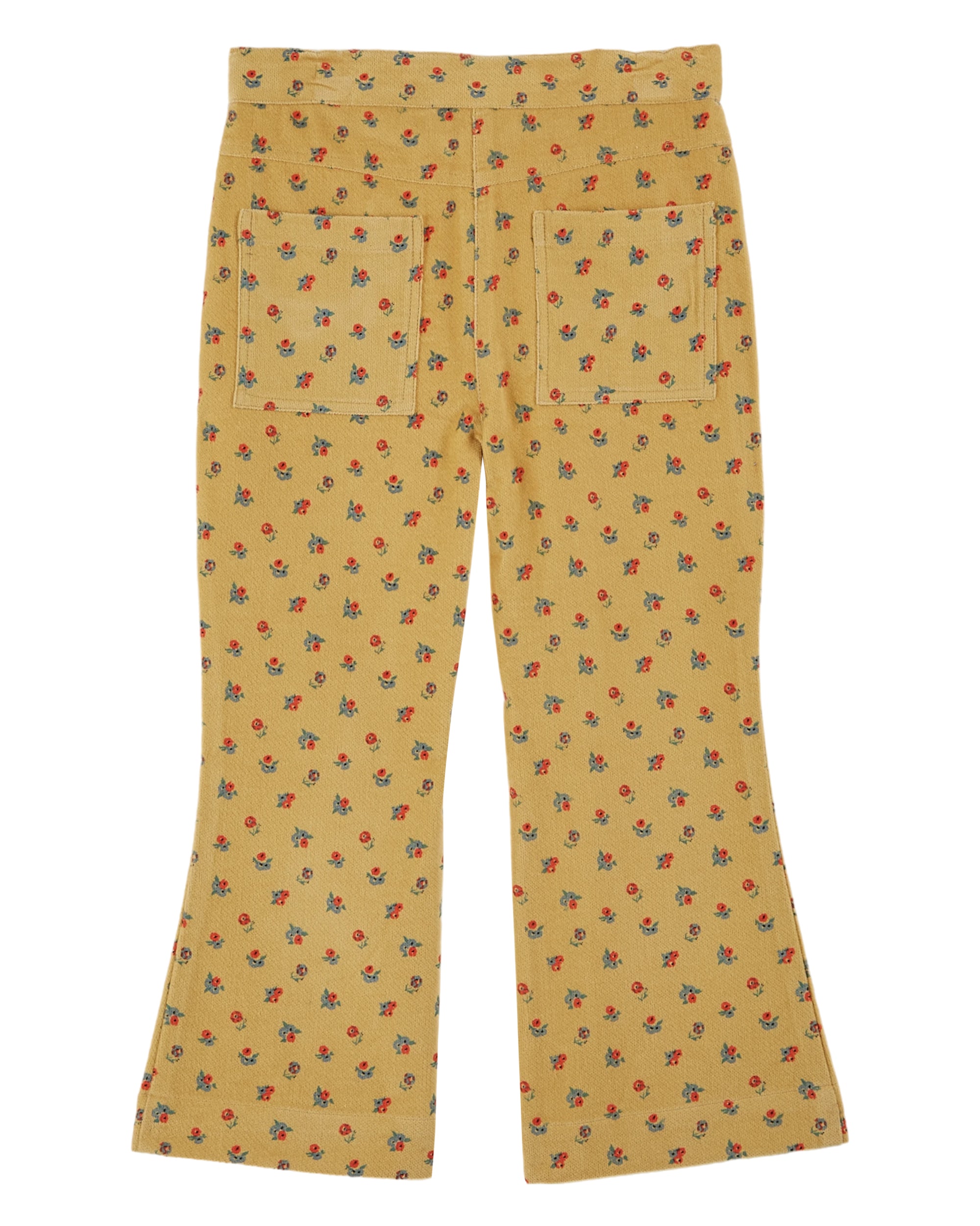 VELOUR FLORAL PANTS - Little-ish