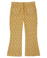 VELOUR FLORAL PANTS