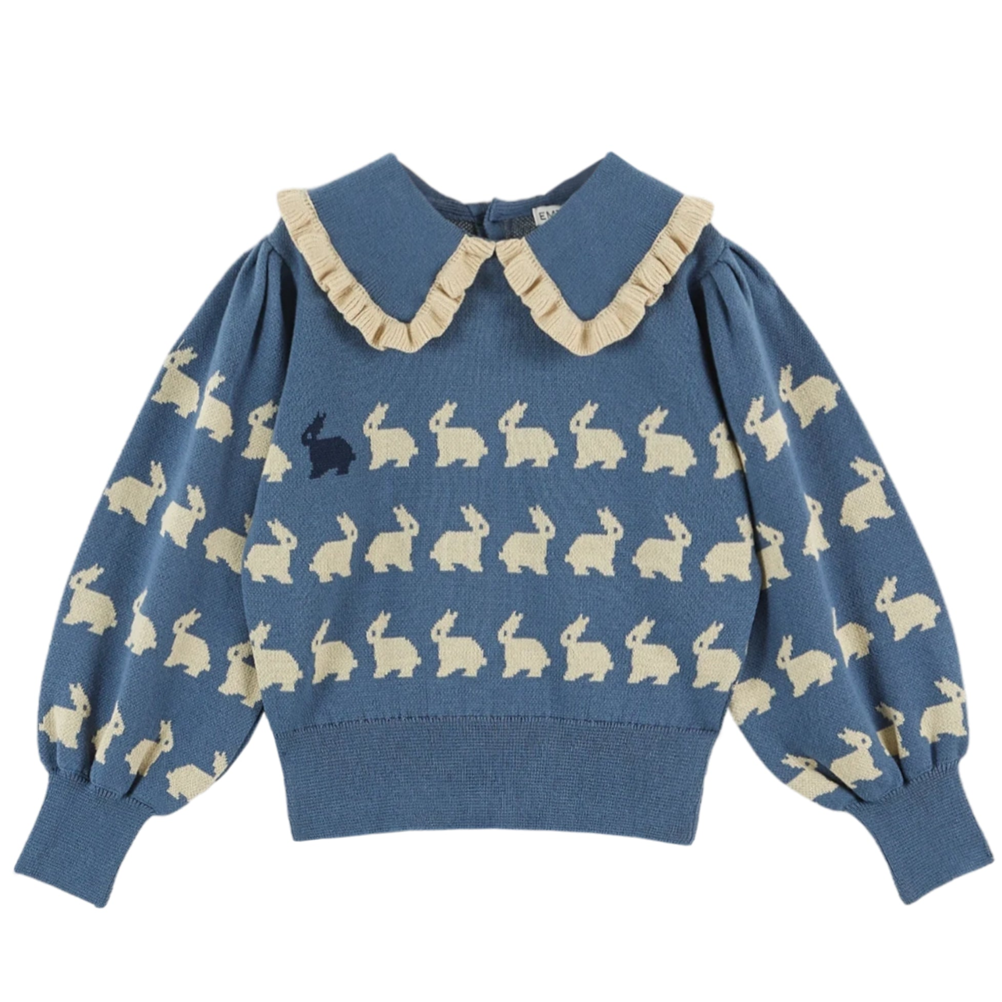 LAPIN BLEU RABBIT SWEATER - Little-ish