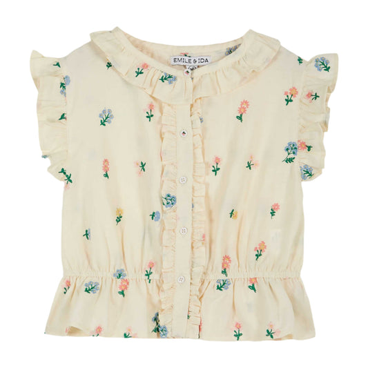 FLORAL EMBROIDERED BLOUSE