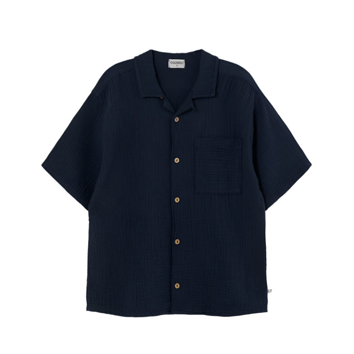 ABEL NAVY GAUZE SHIRT