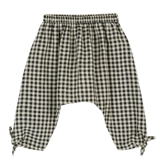 SAROUEL BEBE PANT - VICHY NOIR