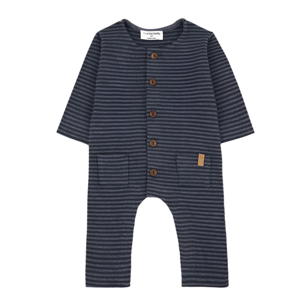 ALBERT JUMSUIT ONESIE - DENIM - Little-ish