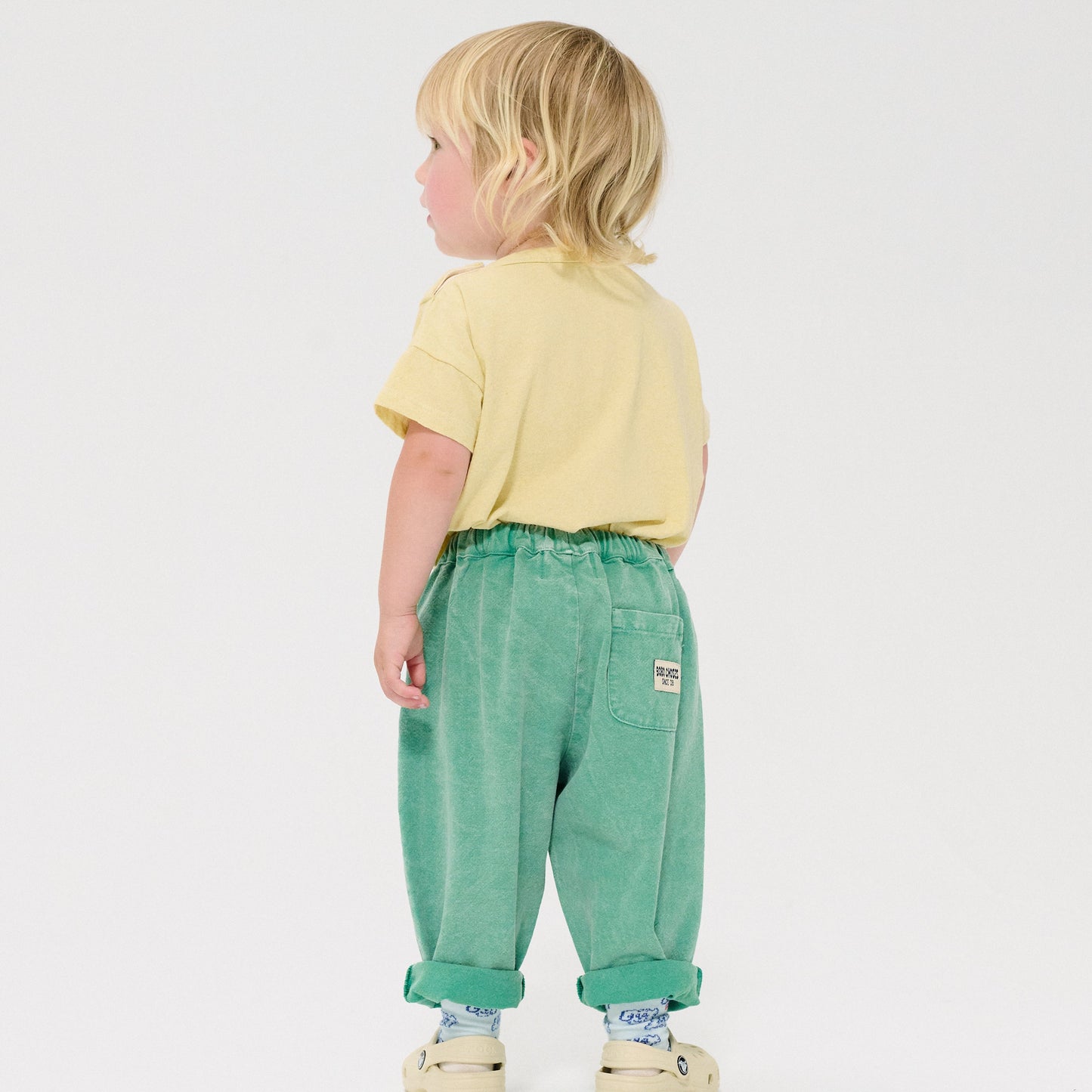BOBO CHOSES SINCE 09 GREEN WOVEN PANTS