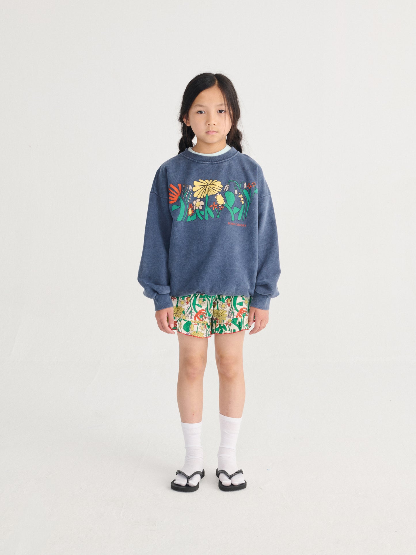 COLOR HERBALIST NAVY SWEATSHIRT