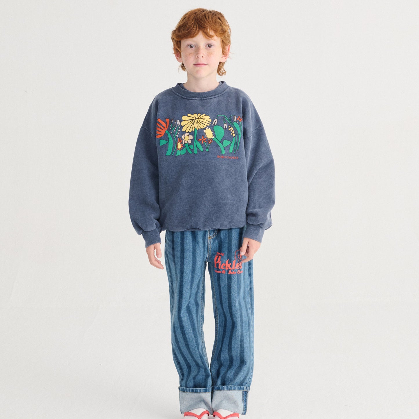 COLOR HERBALIST NAVY SWEATSHIRT