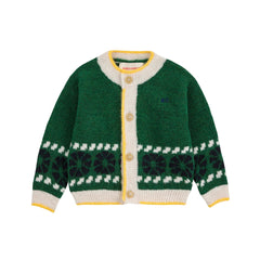 KALEIDOSCOPE JACQUARD CARDIGAN