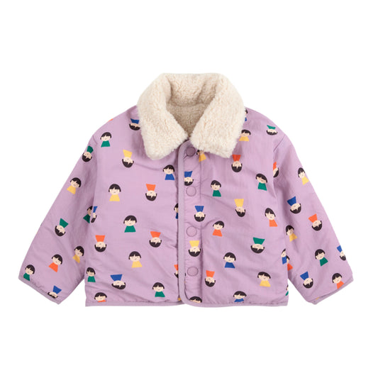 GAME PAWN ALL OVER REVESIBLE SHEEPSKIN JACKET