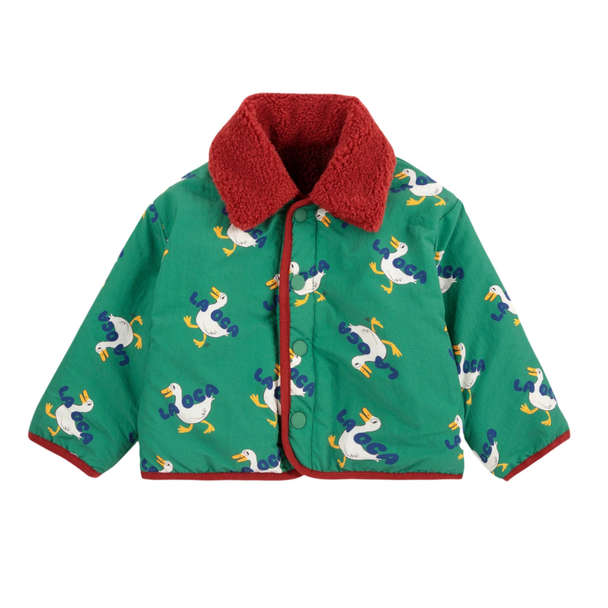 LA OCA ALL OVER REVESIBLE SHEEPSKIN JACKET - Little-ish