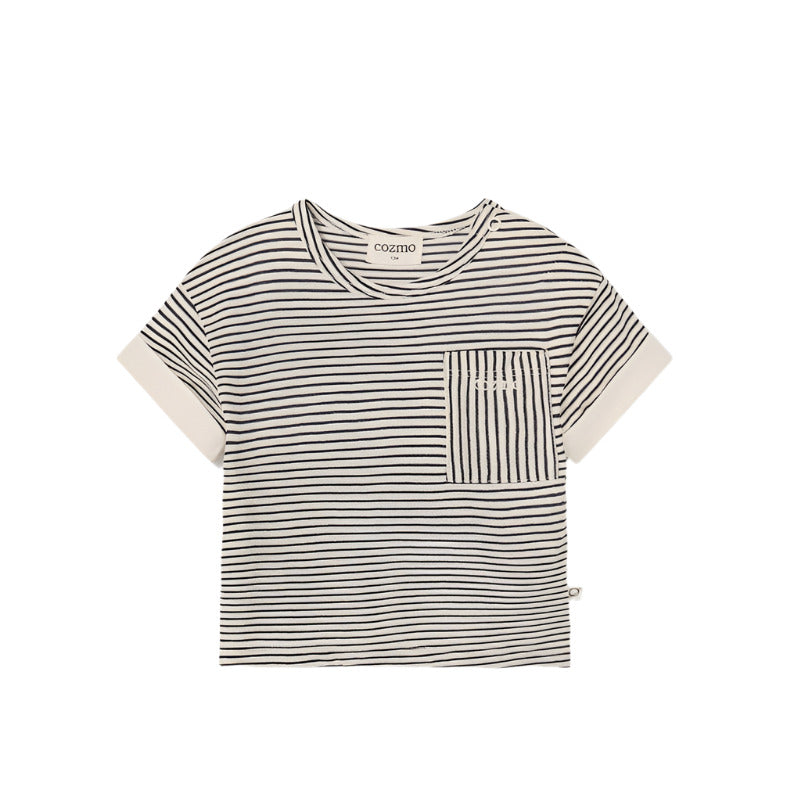 BIEL SLUB STRIPE SHIRT - Little-ish
