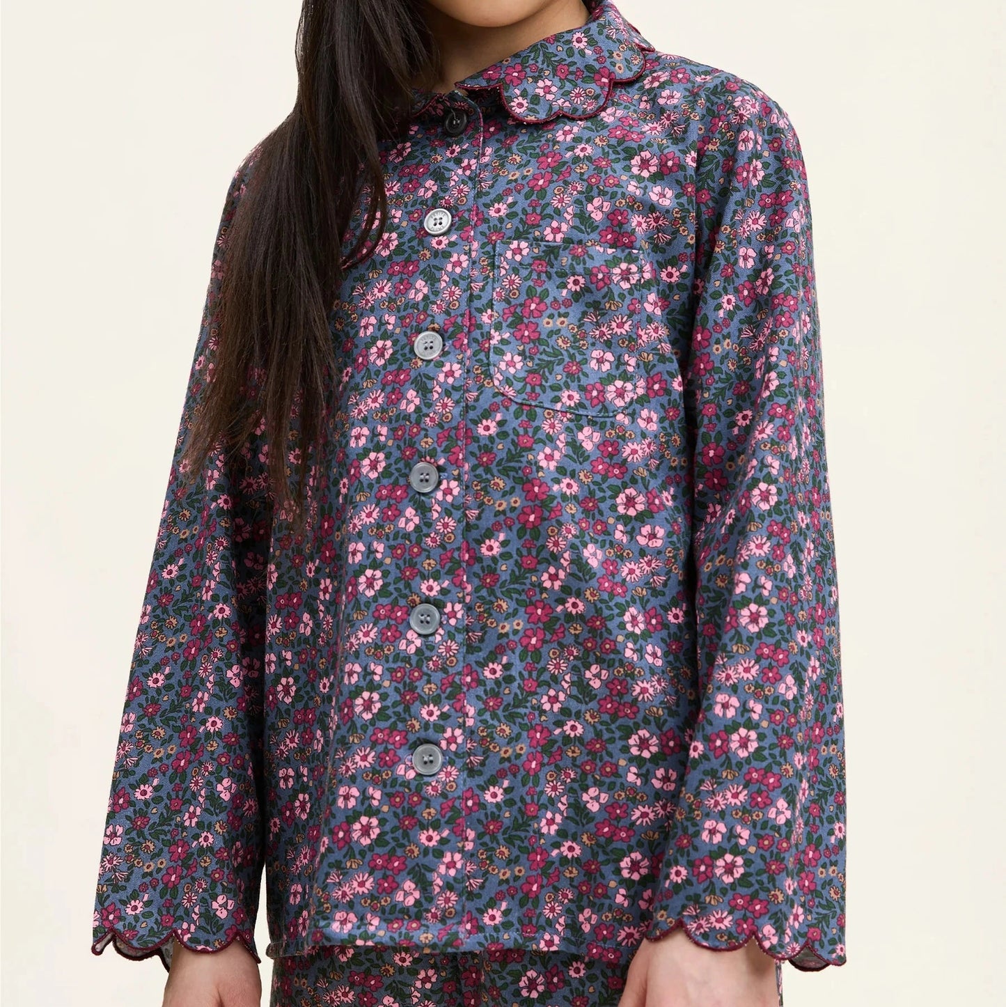 CHILDRENS FLEURS DE SAISON PAJAMA SET