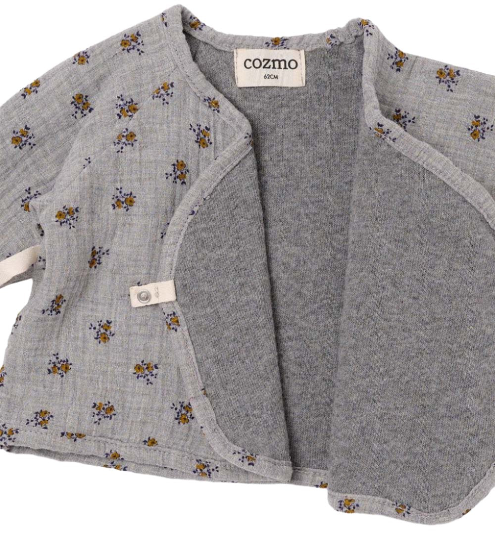 LIBERTY GAUZE BABY TOP - GRAY - Little-ish