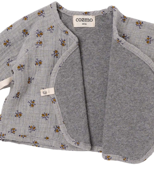 LIBERTY GAUZE BABY TOP - GRAY