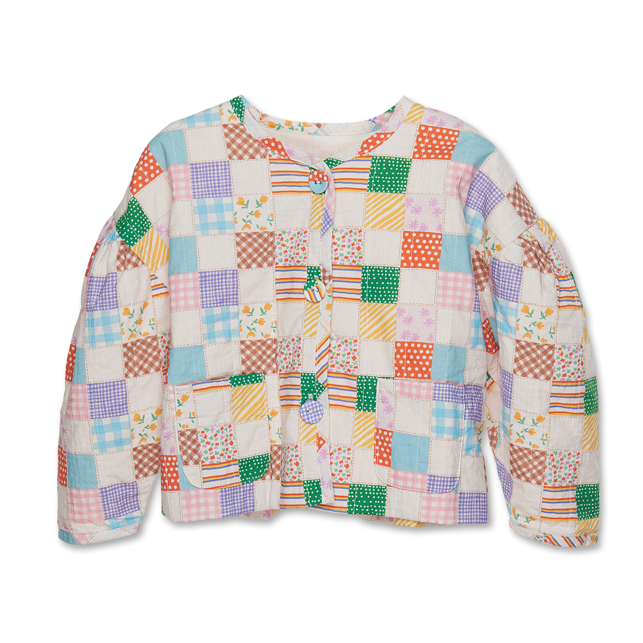 QUILTED PATCHWORK BOLLERO JACKET - Little-ish