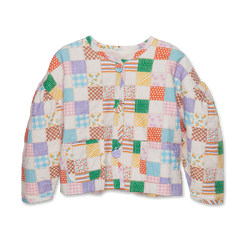 QUILTED PATCHWORK BOLLERO JACKET